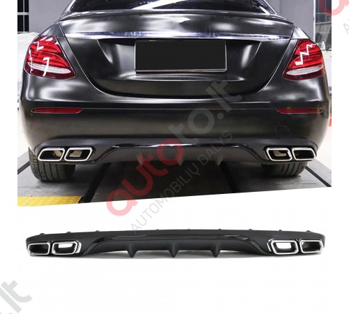 Mercedes E Class W213 2016-2023 E63 AMG galinio bamperio difuzorius 